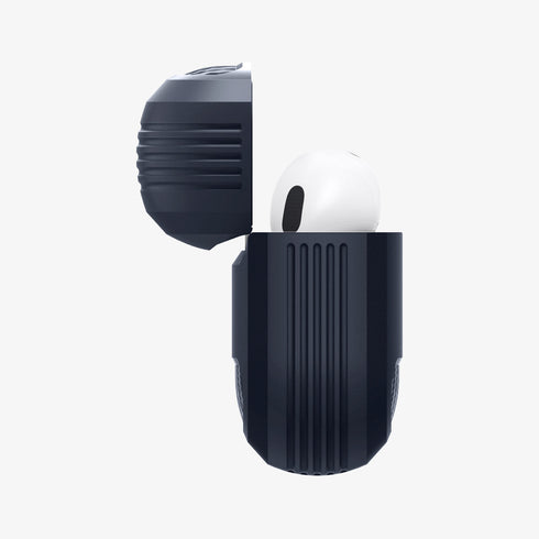 ACS05482 - Apple AirPods Pro 2 Case Rugged Armor in matte black showing the front